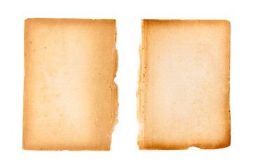 old torn list of parchment, antique background texture of a paper page from an ancient book