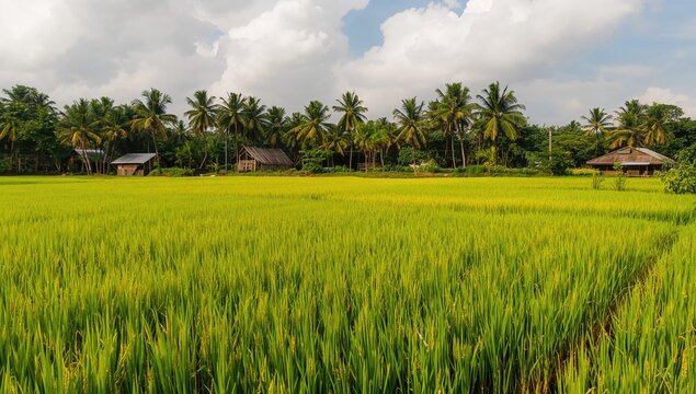 Terraced Paddy Rice Landscapes in Northern Malaysia