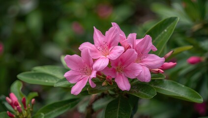 Oleander Nerium Pink: Vibrant Blooms with Lush, Colorful Petals