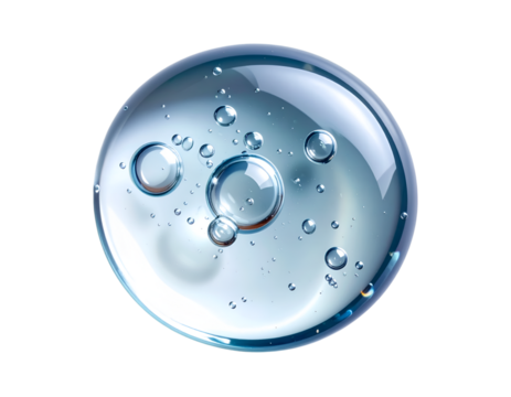 Water drop: A close-up view of a pristine water droplet, showcasing the transparency and purity, encapsulating the essence of life and freshness.
