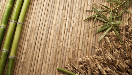 Ecoconscious Backdrop Featuring Bamboo Stalks