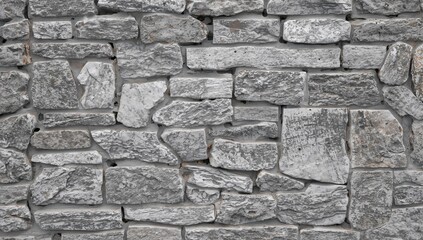 Fototapeta premium Gray miniature stone wall texture with abstract pattern and natural landscape elements