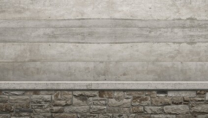 Concrete wall with horizontal lines, textured background