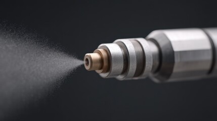 Fine Mist Spray of Diesel Fuel from Injector Nozzle for High-Pressure Applications in Automotive and Industrial Settings