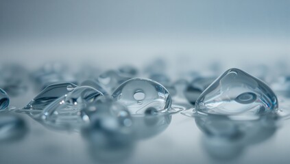 Close-up of water droplets backdrop, vertical orientation for smartphone display