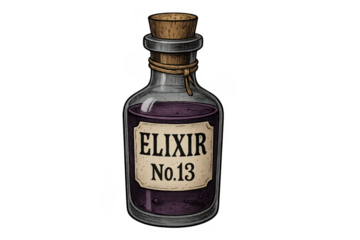 Elixir number 13 potion bottle fantasy magic