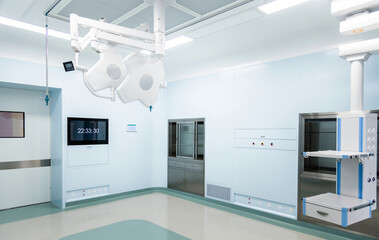 Empty new operating room in modern hospital
