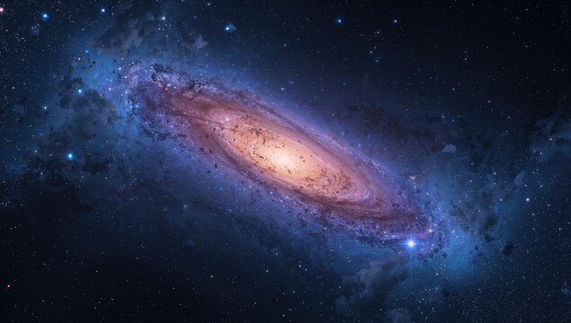 Galaxy image featuring elements supplied by a space agency