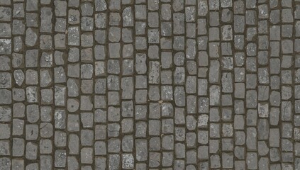 Outdoor sidewalk and garden patio with cobblestone and concrete textures