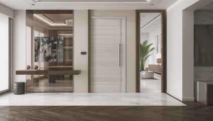 Fototapeta premium Modern chic lobby design