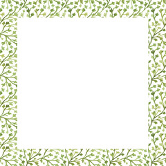 Watercolor frame of flowers. Design of postcards, greetings, for things, textiles