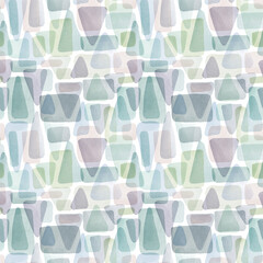 Seamless watercolor abstract pattern. Hand-drawn illustration for fabric, wrapping paper. decoupage, fabrics and etc