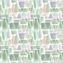 Seamless watercolor abstract pattern. Hand-drawn illustration for fabric, wrapping paper. decoupage, fabrics and etc