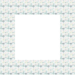 Watercolor  frame with flowers. Decorative wreath with hand-drawn flowers is ideal for making birthday cards and invitations