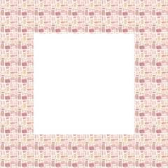 Watercolor  frame with flowers. Decorative wreath with hand-drawn flowers is ideal for making birthday cards and invitations