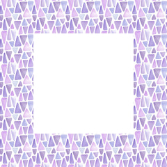 Watercolor  frame with flowers. Decorative wreath with hand-drawn flowers is ideal for making birthday cards and invitations