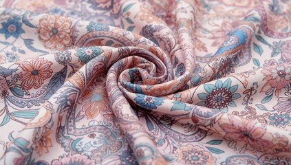 Fabric design for silk screen scarves