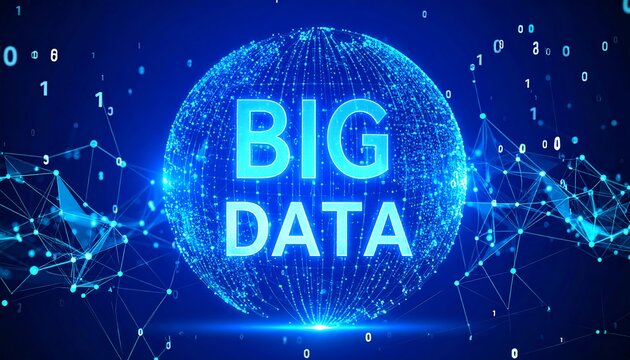 Abstract sphere with 'BIG DATA'