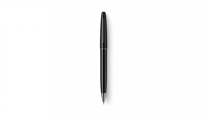 Sleek black pen set against a white backdrop