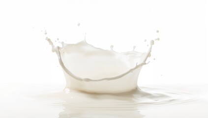 Milk splashing effect perfect for digital illustrations of fruit beverages
