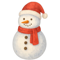snowman isolated on white background