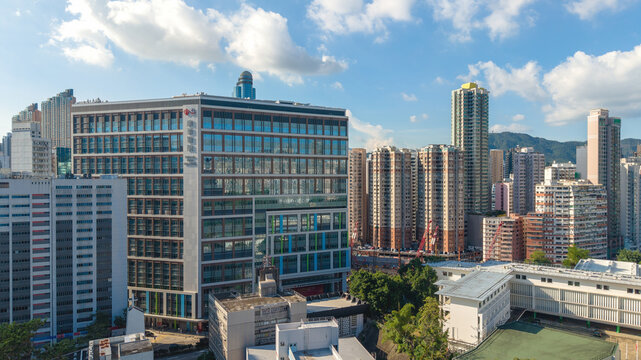 Oct 1 2025 Historic Kwong Wah Hospital in Kowloon, Hong Kong