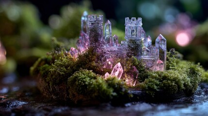 Crystal castle miniature landscape
