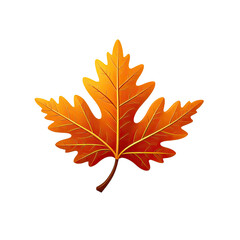 Digitally rendered leaf in warm autumn tones, centered on black background
