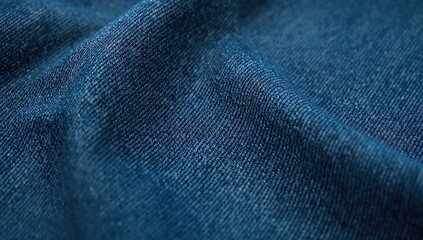 Naklejka premium Denim material set against a plain white backdrop