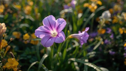 Fototapeta premium Morning Bloom of the Violet Royalty