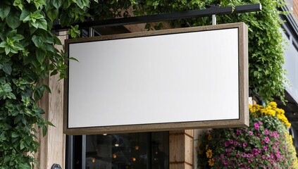 Editable blank shop sign template for a fresh produce market, high-resolution JPG file