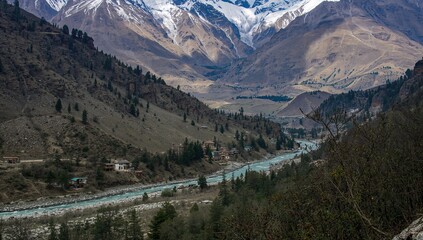 Budhi Gandaki Stream Flowing Along