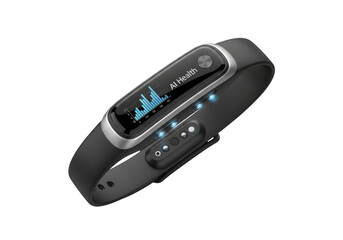 Fototapeta premium Fitness tracker isolated on transparent background