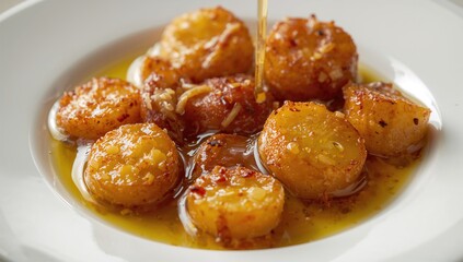 Cooking potatoes with vegetable oil