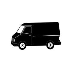 Delivery van icon perfect for logistics, transportation, or moving company branding and website design