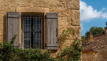 Picture of a classic window in a charming countryside village