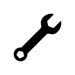 Essential wrench icon for repairs and maintenance needs, perfect for engineering and construction projects