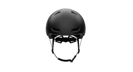 Fototapeta premium Black bicycle helmet on transparent background