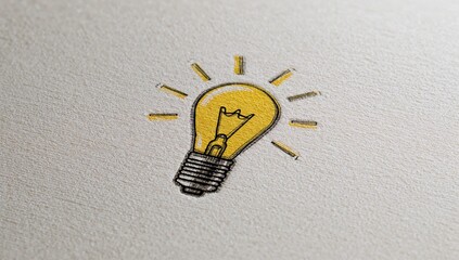 A creative designer utilizes a glowing lamp symbol as a promotional device, merging art and design to express their innovative concepts via intricate sketches.