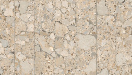 Vector background featuring terrazzo mosaic ceramic tiles with colorful granite and quartz stone fragments