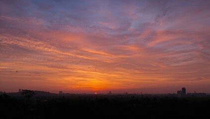 Evening Glow Over the City