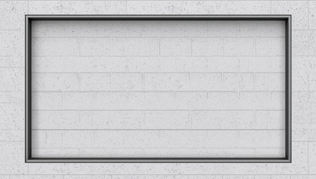 High-resolution photo of a white and gray tiled wall with seamless brick texture for interior design background - Powered by Adobe