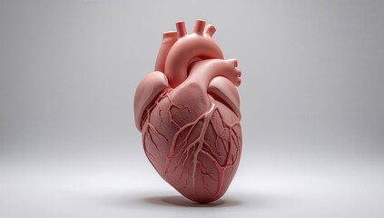3D printed heart model made with photopolymer technology