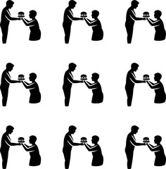 A black screen with a single white dandelion flower in focus