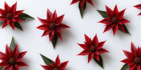 Christmas poinsettia wreath with premium floral design for seasonal marketing