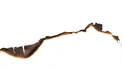 Real Burned Hole in white Paper middle PNG - Scorched Edges, Burnt Texture, Distressed Element, or Grungy Frame Overlay, Burnt paper hole, Burn in paper with brown edges and flame