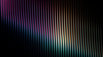 Abstract dark background with vertical lines and blurred colors in a modern style