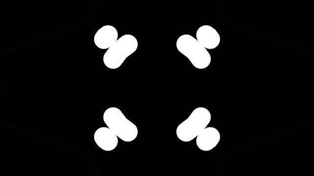 Abstract Fractal Geometric Repeating Pattern Motion Background Loop