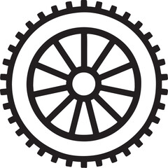 Fototapeta premium vector wheel of a wheel