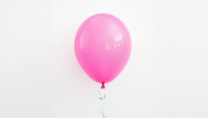 Colorful balloon on a plain white background